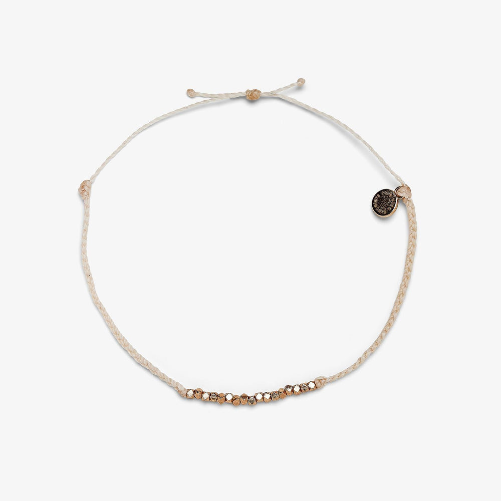 Faceted Metal Bead Anklet 4