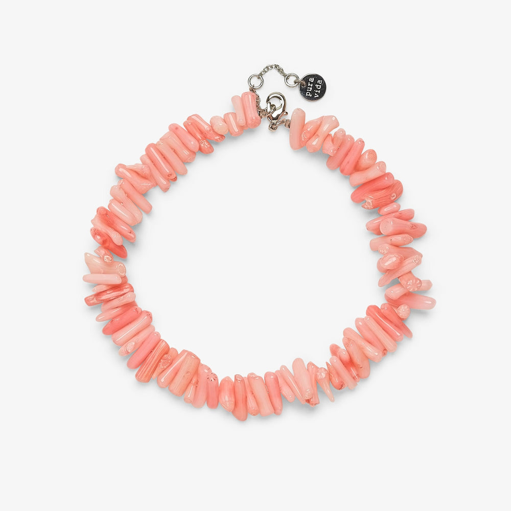 Pink Coral Chain Anklet 1