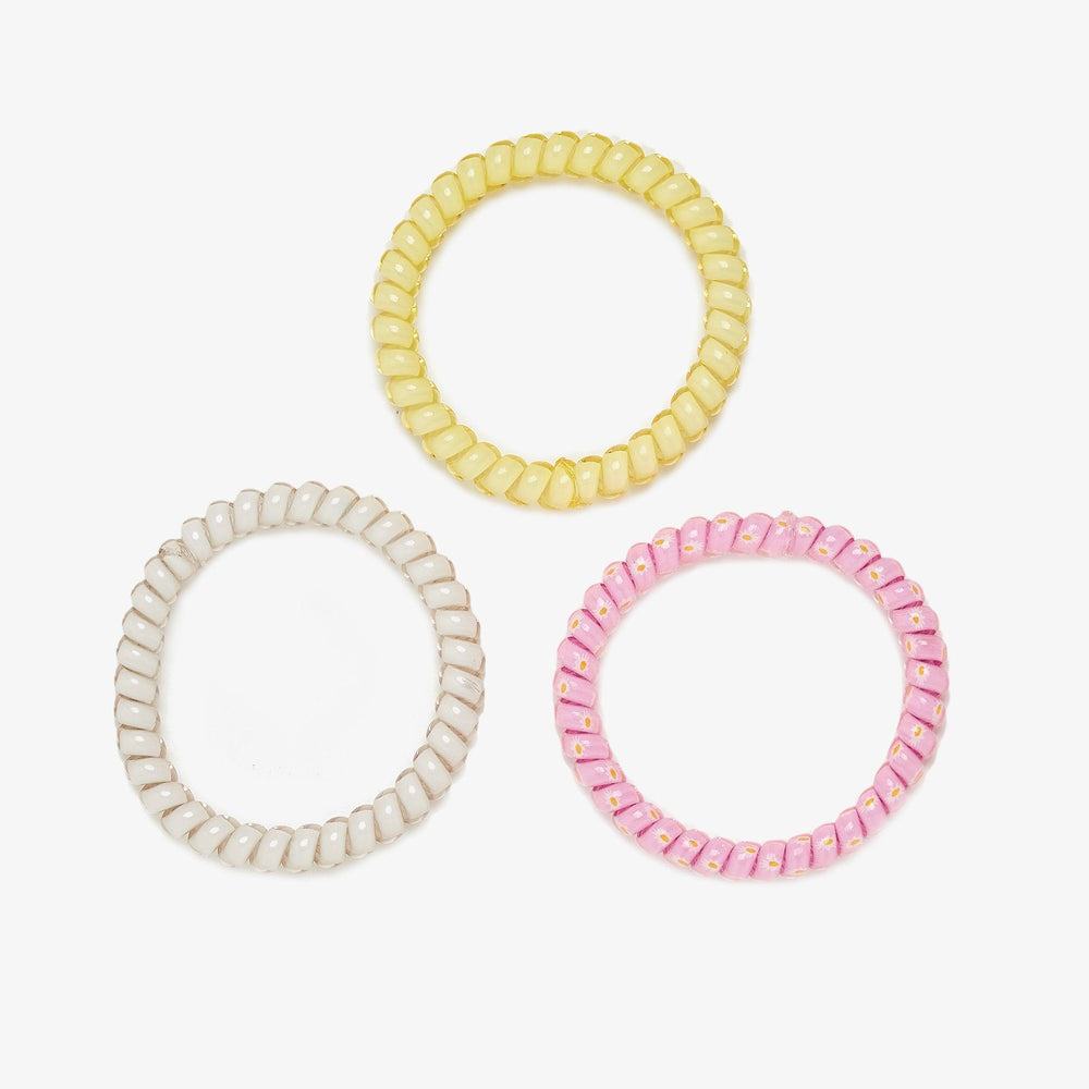 Daisy Coil Scrunchies (Set of 3) 1