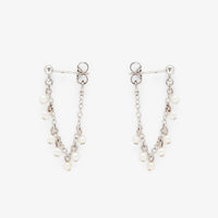 Pearl Chain Wrap Earrings Gallery Thumbnail