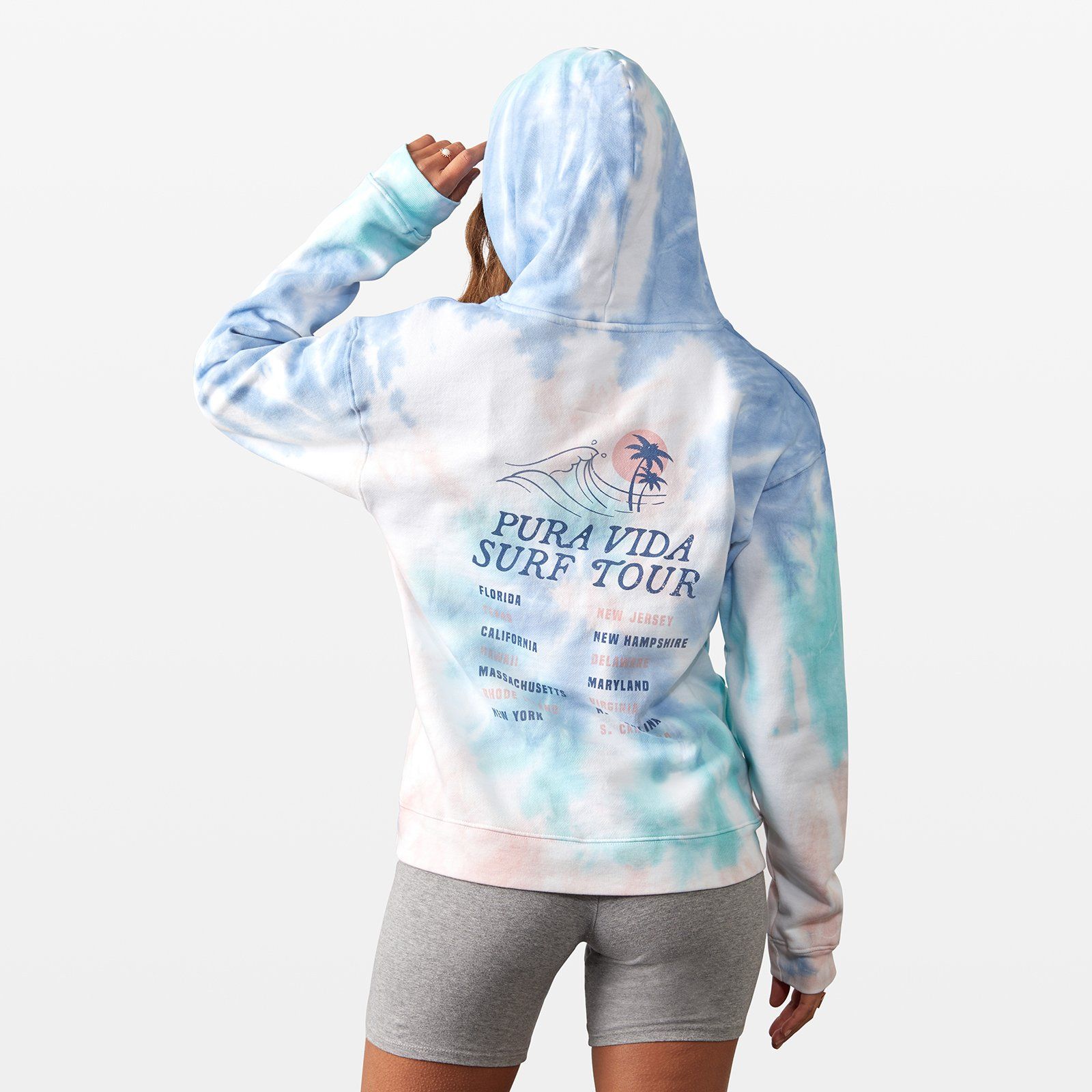 Tie dye best sale surf hoodie