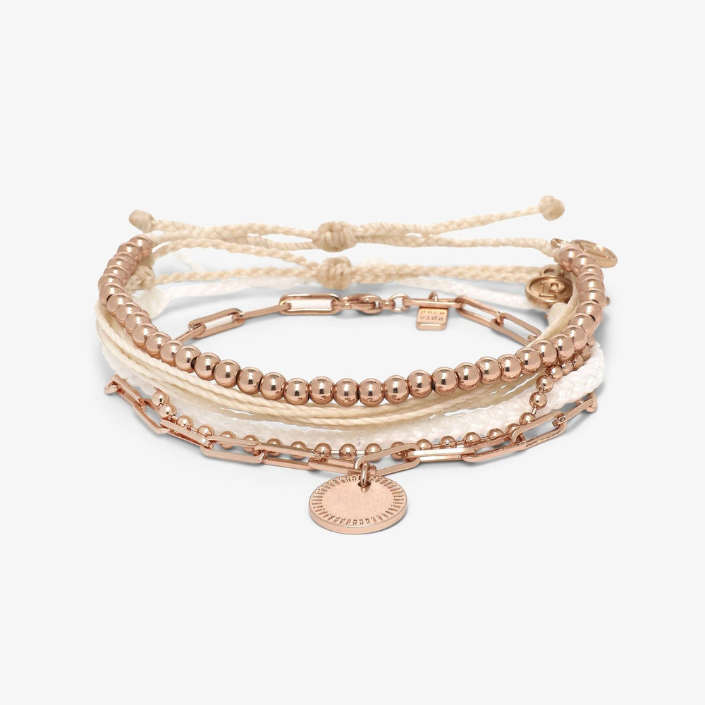 Pura vida rose hot sale gold wave pack