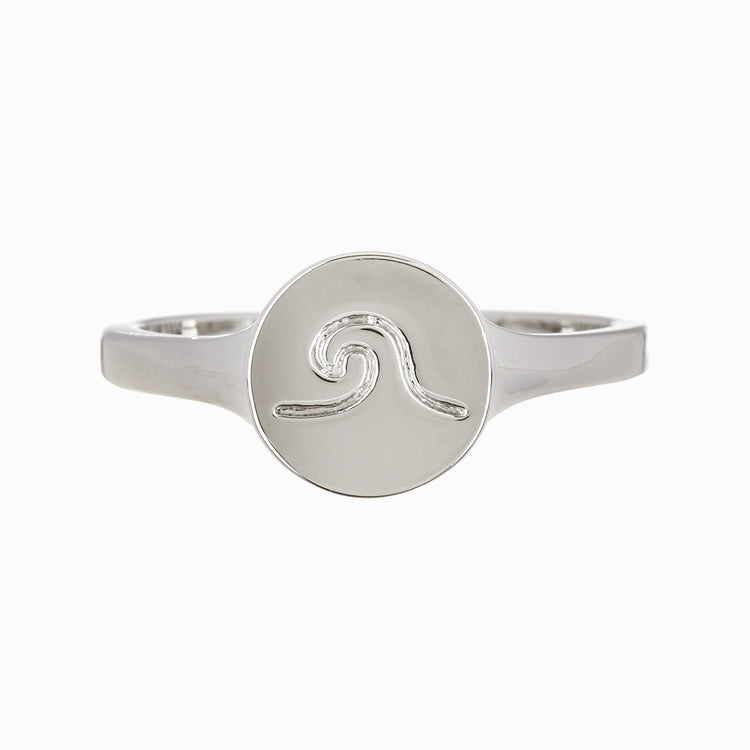 Wave Coin Ring